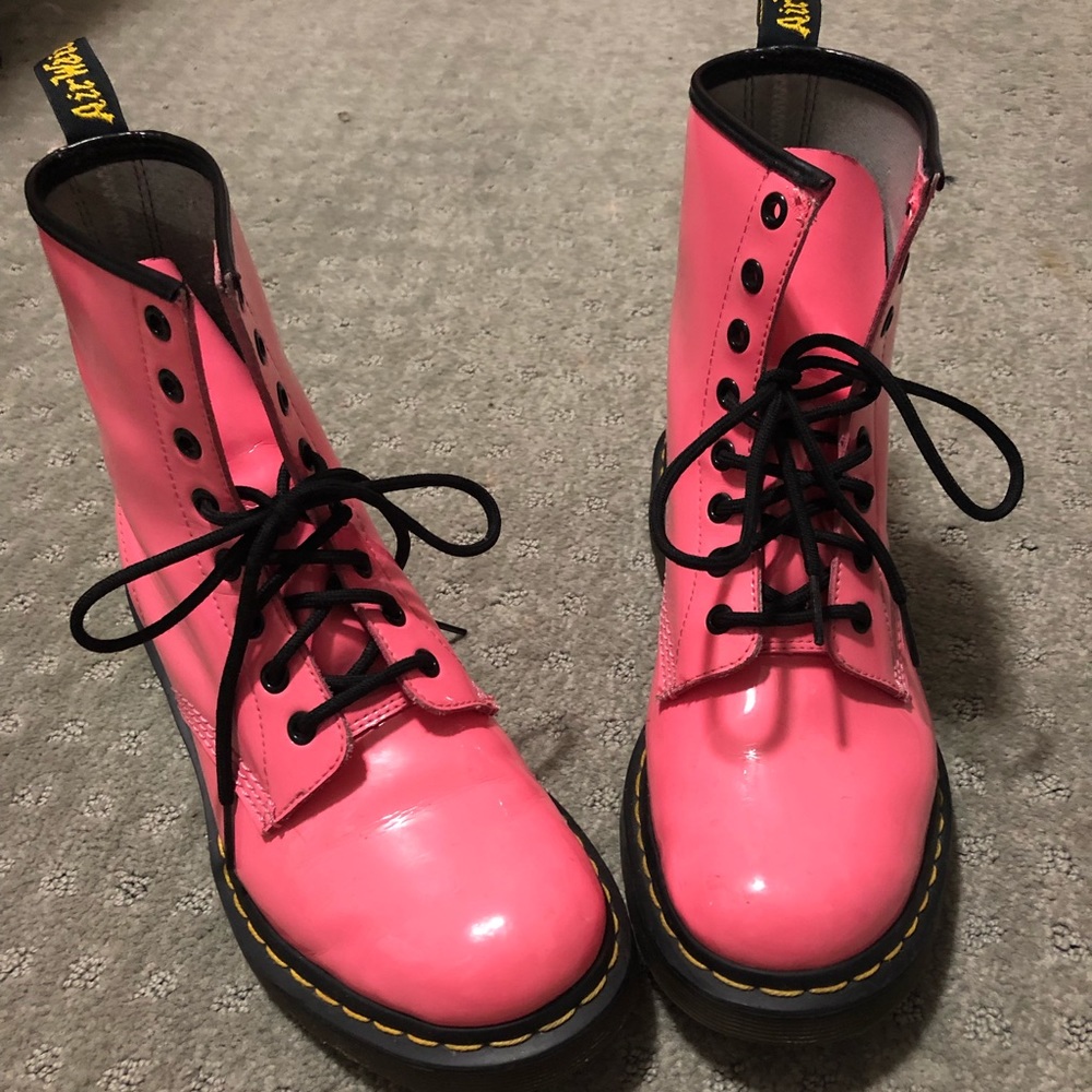 Pink Patent Leather Doc Martens
